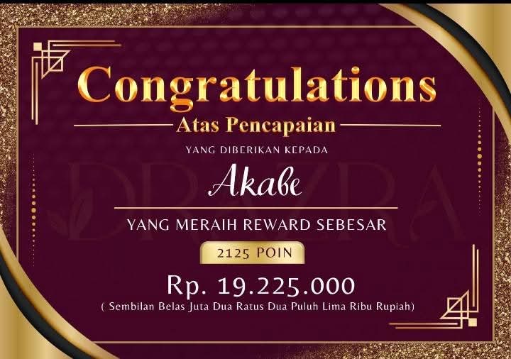 Dokumentasi Pencapaian Terbaik & Reward Akabe
