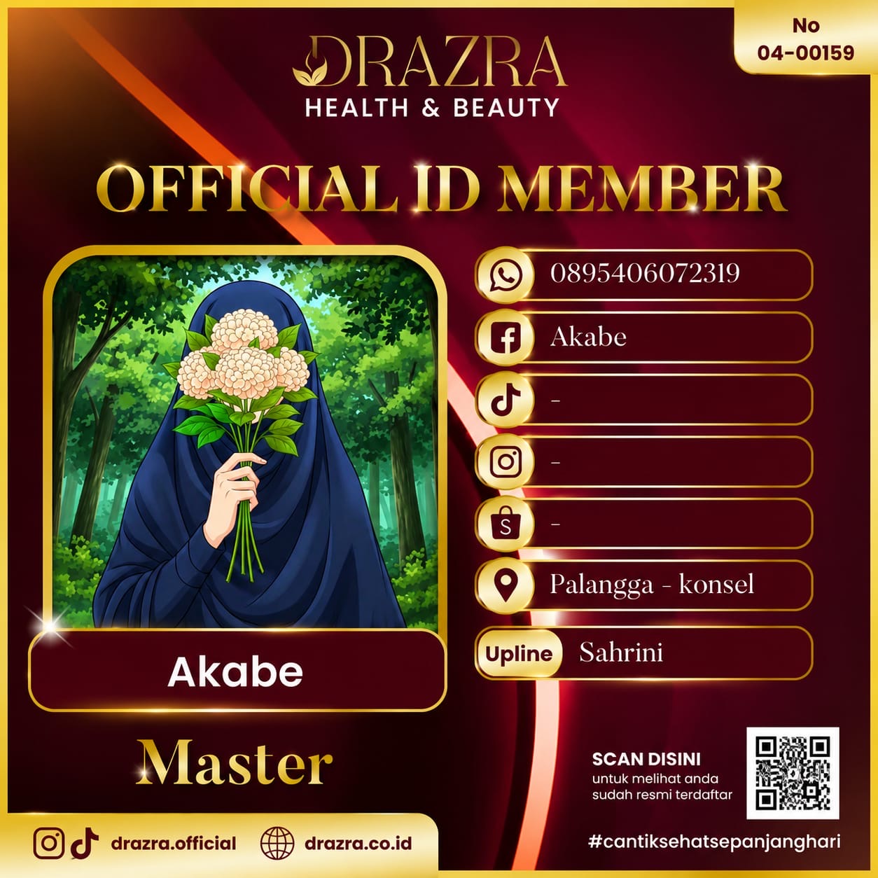 Official ID Member Akabe - Master DRAZRA